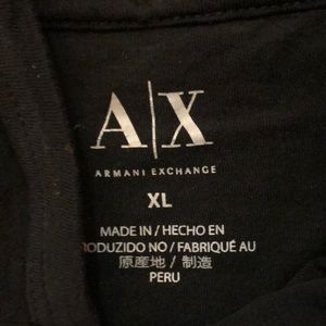 Men’s GQ light Armani Exchange black hoodie!!